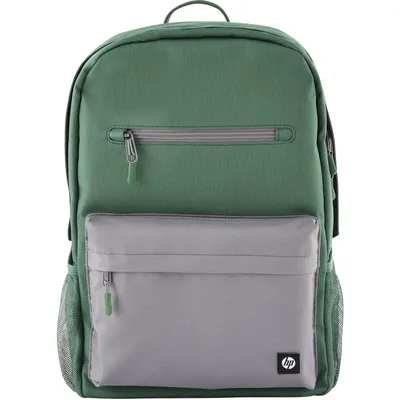 HP Campus Green Backpack Rucksack Lässiger Rucksack Grün, Grau Polyester, Hartschaumstoff