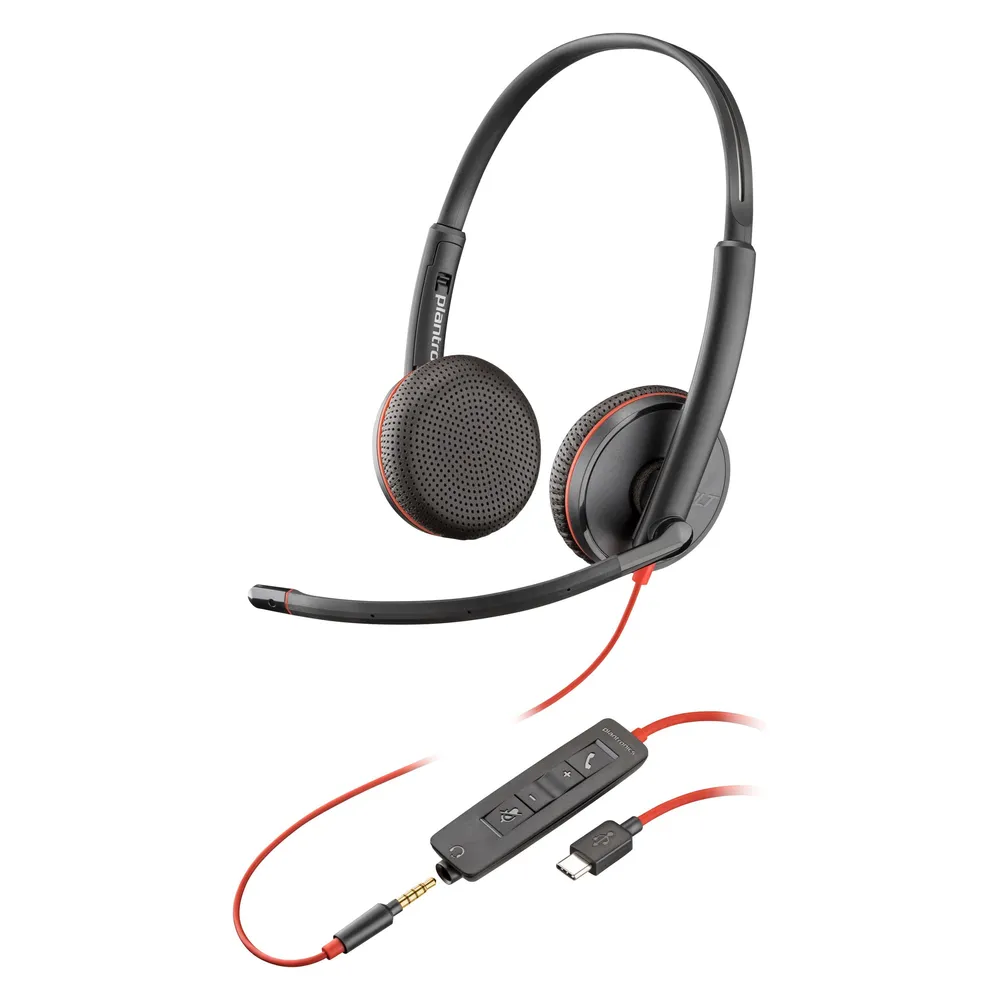 HP Poly Blackwire C3225 Stereo USB-C Headset