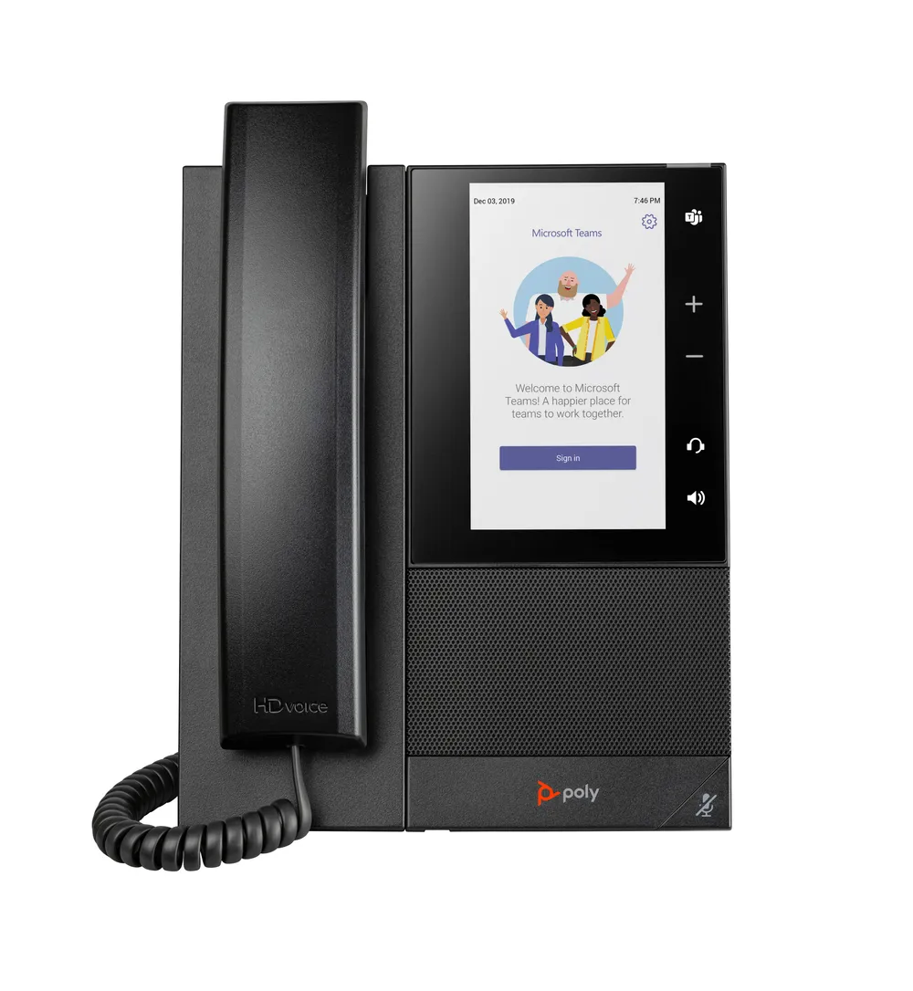 HP POLY CCX 505 Business-Medientelefon für Microsoft Teams und PoE-fähig | 82z79aa | IP-Telefon - Schwarz