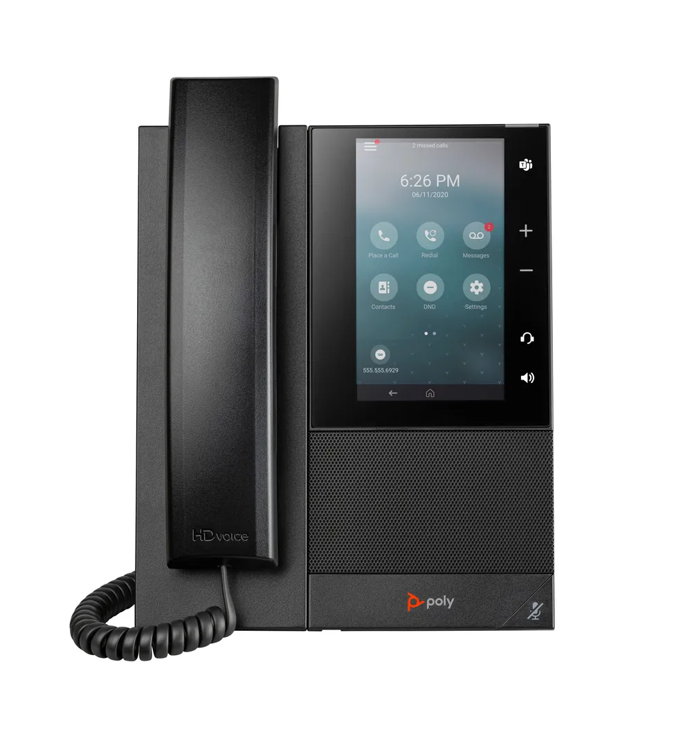 HP POLY CCX 505 Business-Medientelefon mit Open SIP und PoE-fähig | 82z82aa | IP-Telefon - Schwarz