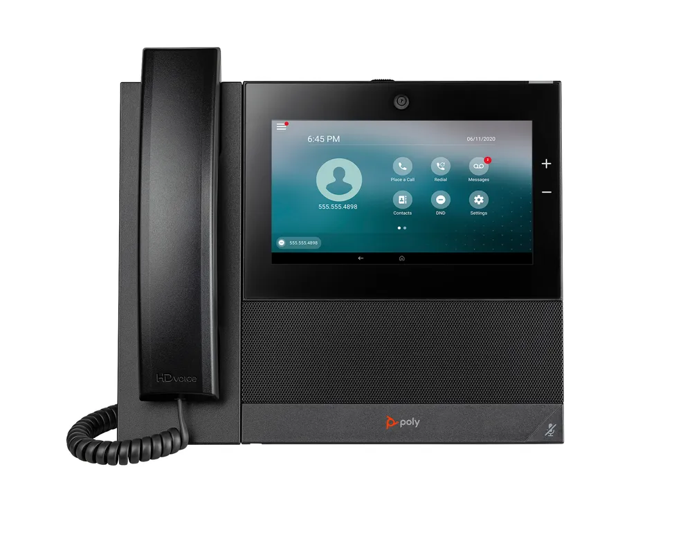 HP POLY CCX 700 Business-Medientelefon mit Open SIP und PoE-fähig | 82z83aa | IP-Telefon - Schwarz