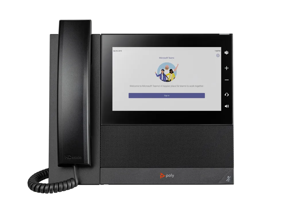 HP POLY CCX 600 Business-Medientelefon für Microsoft Teams und PoE-fähig | 82z84aa | IP-Telefon - Schwarz