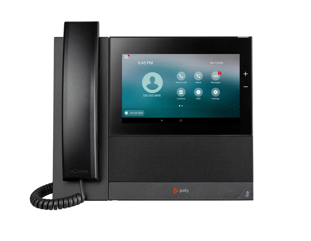 HP POLY CCX 600 Business-Medientelefon mit Open SIP und PoE-fähig | 82z85aa | IP-Telefon - Schwarz