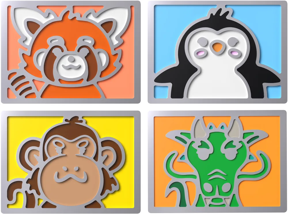 HP HyperX Badge Pack | 85u21aa | Cute Magnetic Badges - Tastatur-Tasche