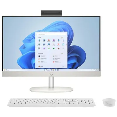 HP All-in-One-Desktop-PC 24-cr0042ns Intel Core i3-1315U 8 GB 512 GB SSD Wi-Fi 6 23,8 Zoll FHD Weiß