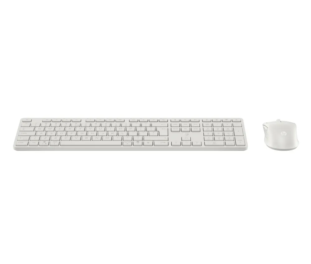 Tastatur HP 490C weiß multidispositiv leise mit Maus und programmierbaren Tasten