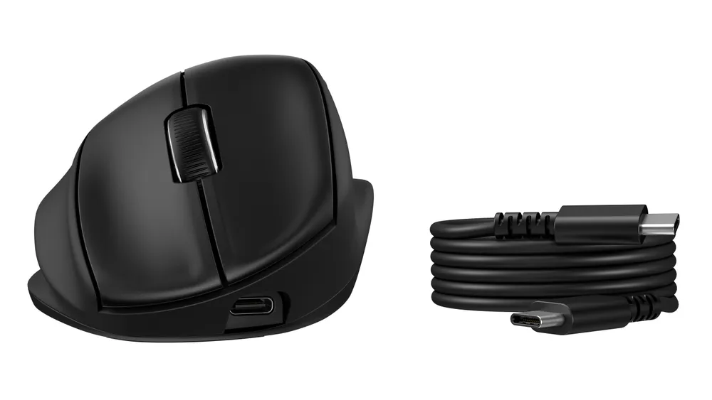 Maus HP 725M Tilt Ergonomic Kabellos Bluetooth USB Schwarz Leise