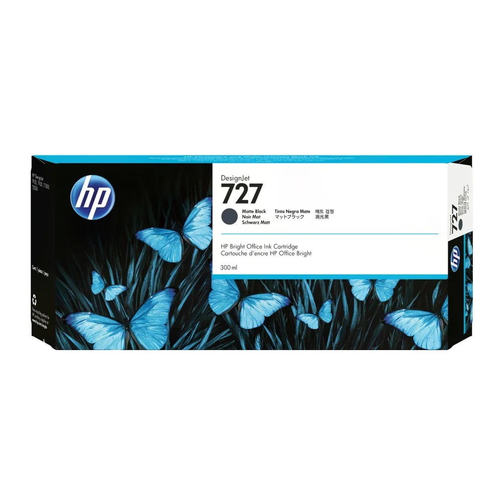 HP DesignJet 727 Tinte Matt Schwarz Standardkapazität 300 ml