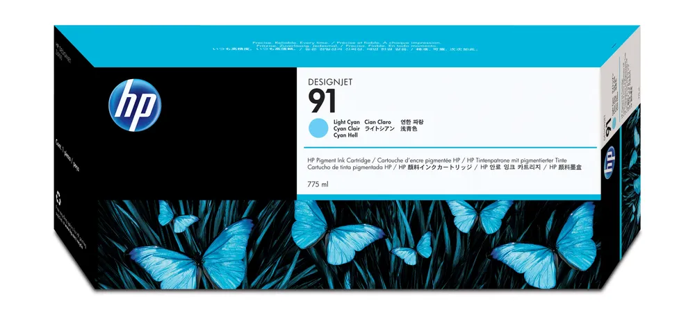 Druckkopf HP DesignJet 91 C9470A 775 ml Cyan für Designjet Z6100
