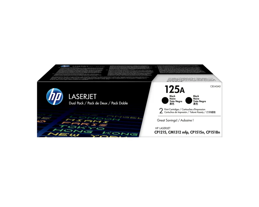 HP 125A 2-pack Black Original LaserJet Toner Cartridges Tonerkartusche 2 Stück(e)