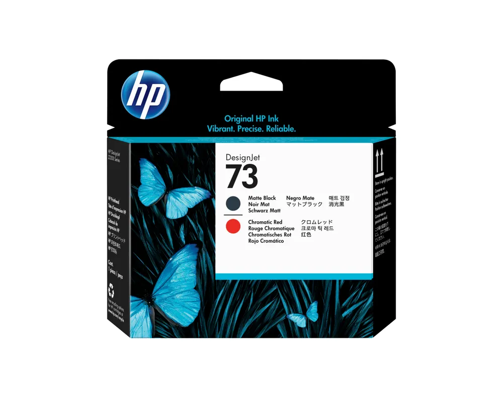 Druckkopf HP DesignJet 73 mattschwarz/chromrot