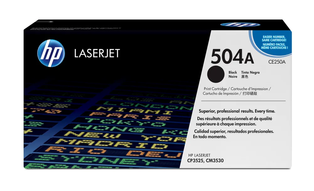 HP 504A Black Original LaserJet Toner Cartridge Tonerkartusche 1 Stück(e)