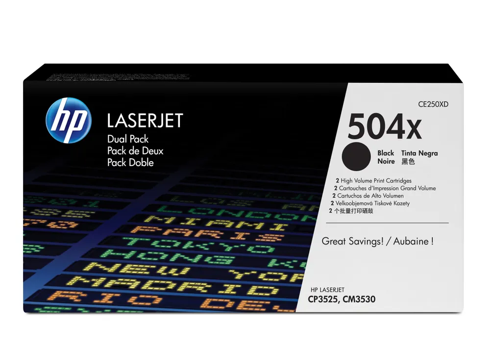 Tonerpatrone HP 504X Pack Ersparnis Hochkapazität Schwarz