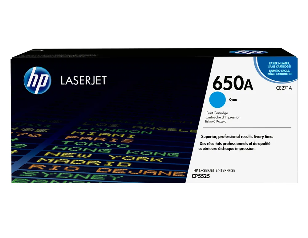 HP 650A Cyan Original LaserJet Toner Cartridge Tonerkartusche 1 Stück(e)