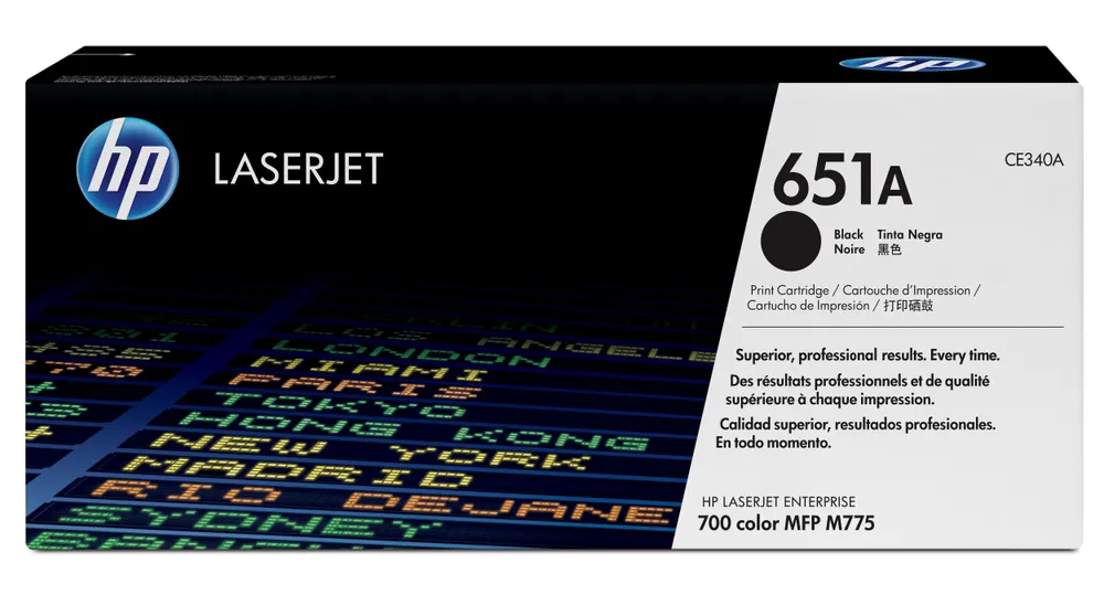 HP 651A - Schwarz - original - LaserJet - Tonerpatrone (CE340A), Schwarz