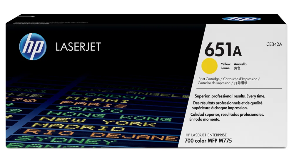 HP 651A - Gelb - original - LaserJet - Tonerpatrone (CE342A), Gelb