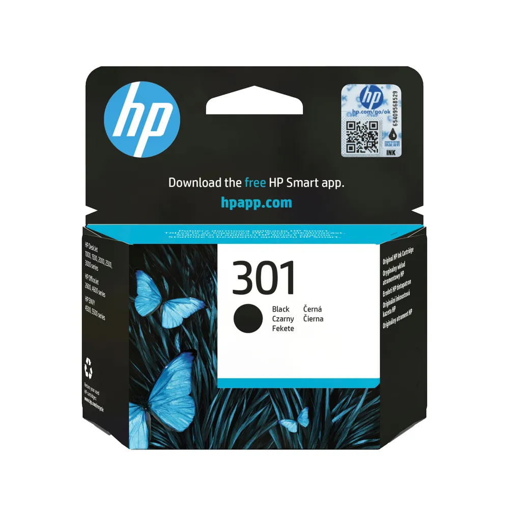 HP 301 Patrone Schwarz