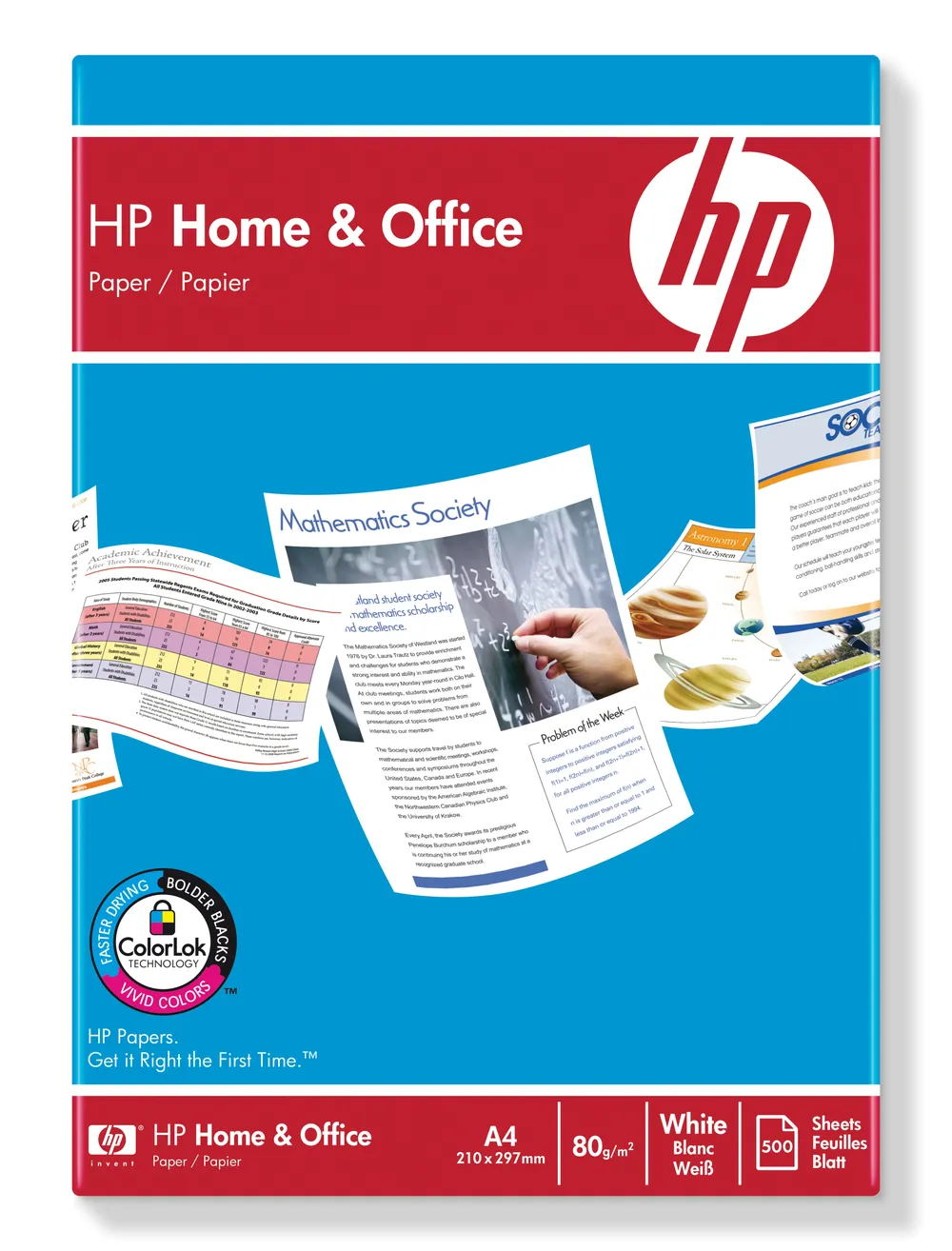 Druckerpapier HP Home and Office A4 500 Blatt 80 g/m² Matt Weiß