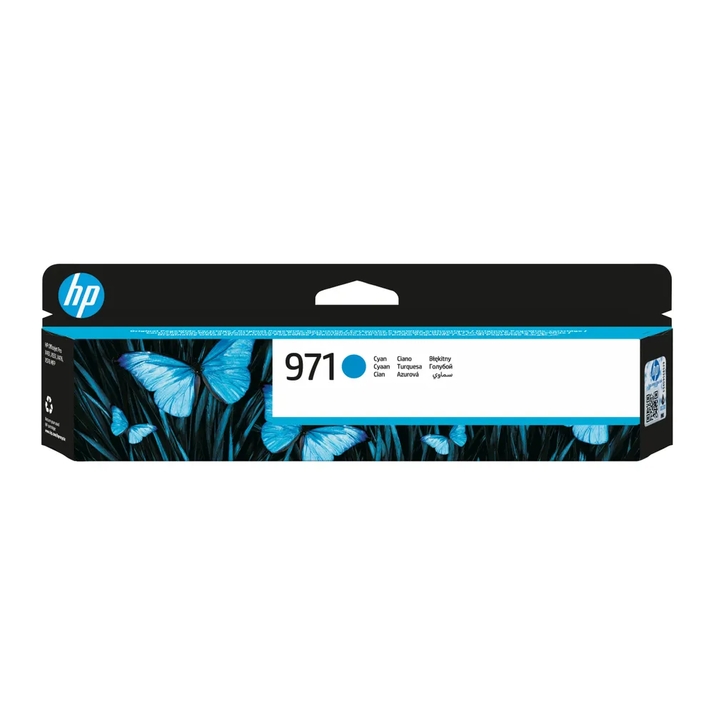 HP 971 Cyan Original Ink Cartridge Druckerpatrone 1 Stück(e) Standardertrag