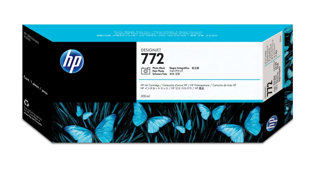 HP 772 300-ml Photo Black DesignJet Ink Cartridge Druckerpatrone 1 Stück(e) Original Standardertrag