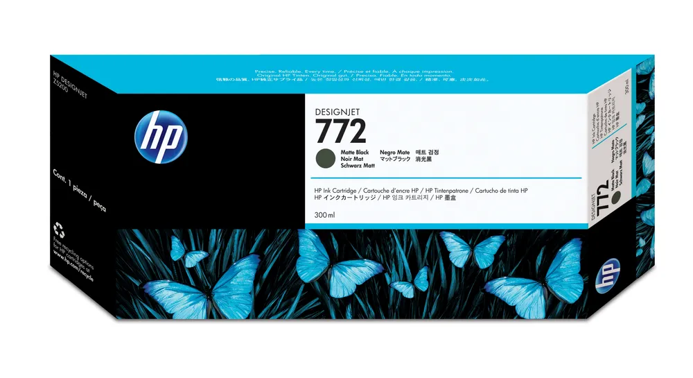 HP 772 300-ml Matte Black DesignJet Ink Cartridge Druckerpatrone 1 Stück(e) Original