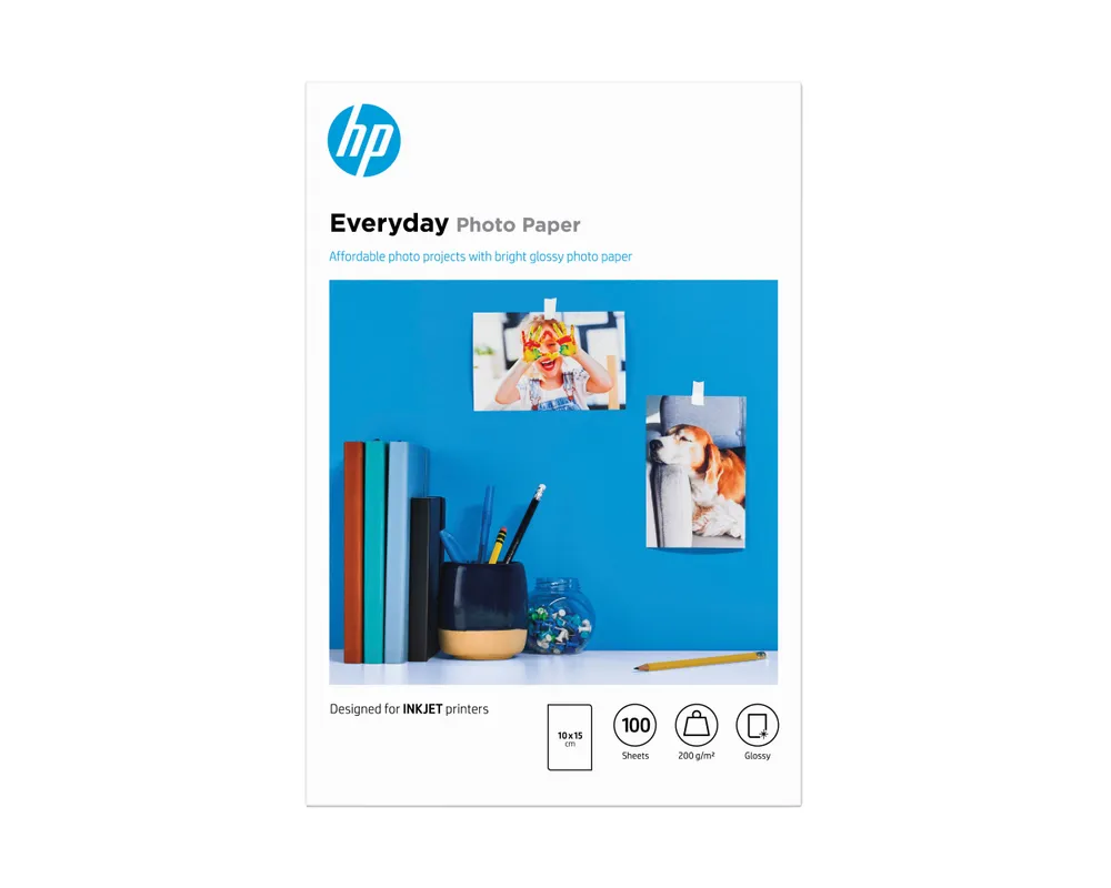 HP Everyday Glossy Fotopapier 100 Blatt (10 x 15)