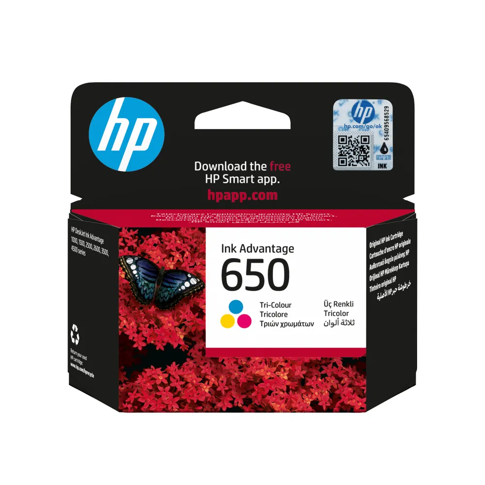 HP 650 Tricolor Original Advantage Standard Tintenpatrone