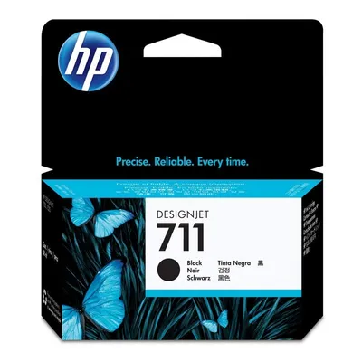 HP 711 38-ml Black DesignJet Ink Cartridge Druckerpatrone 1 Stück(e) Original