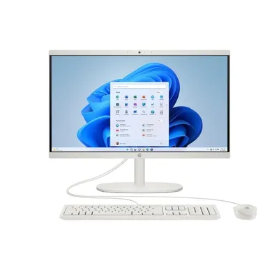 All-in-One PC HP 22-dg0041ns Intel N100 8GB 512GB SSD UHD Graphics 21.4" Windows 11 Home Weiß
