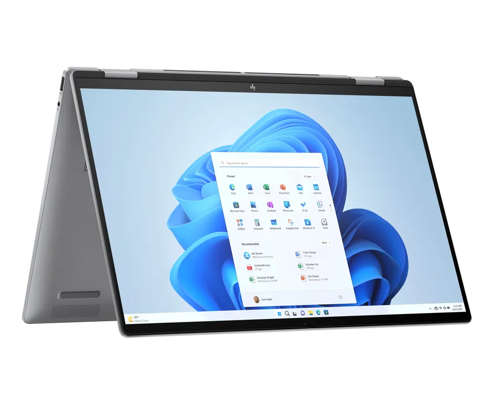 ENVY x360 16-ad0654ng, Silber, 16 Zoll, Touch, 2K, IPS, AMD Ryzen 5 8640HS, 16 GB, 512 GB SSD