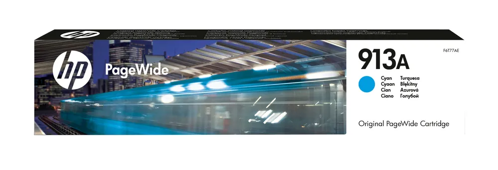 F6T77AE 913A PageWide cyan Druckerpatrone