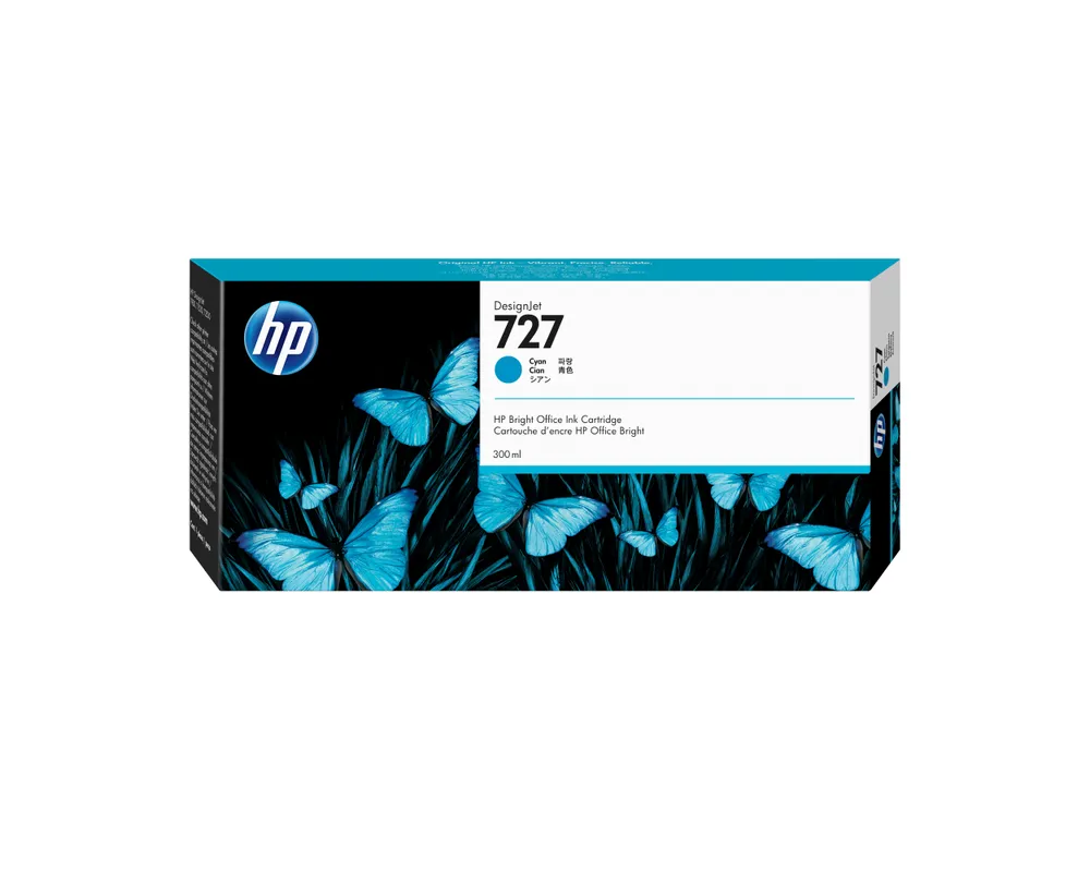 HP DesignJet 727 Tintenpatrone Cyan 300 ml