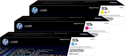 HP 117A Toner Farben Dreierpack
