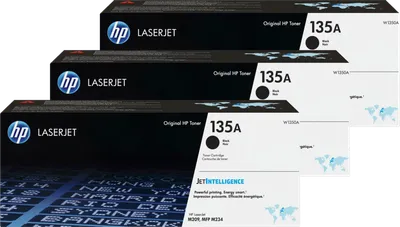 HP 135A LaserJet Toner Schwarz (3 Stück)