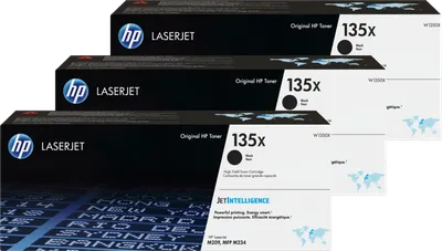 HP 135X LaserJet Toner Schwarz (3 Stück)