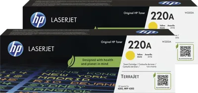HP 220A LaserJet Toner Gelb (2 Stück)