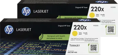 HP 220X LaserJet Toner Gelb (2 Stück)