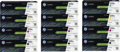HP 220X LaserJet Toner Multipack (3 Stück)