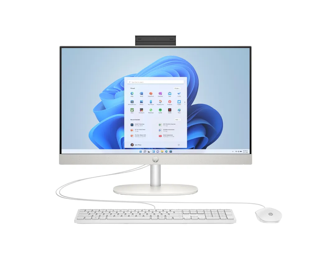HP 24-cr1201ng All-in-One PC (23,8 Zoll, Intel Core Ultra 5 125U, Intel Internal Graphics, 16 GB RAM, 512 GB SSD)