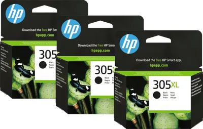 HP 305XL Patrone Schwarz (3 Stück)