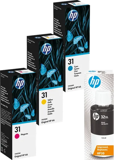 HP 32XL + HP31 Tintenflaschen Kombipack