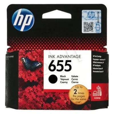 HP 655 Black Original Tintenpatrone Standardausgabe 550 Seiten