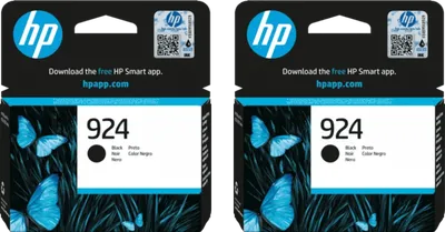 HP 924 Patrone Schwarz Doppelpack