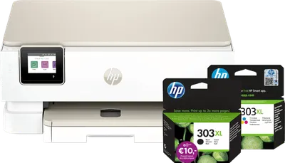 HP Envy Photo 7230 Multifunktionsdrucker + 1 schwarze XL-Patrone + 1 XL-Farbpatrone