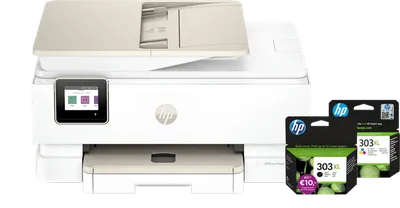 HP Envy Photo 7930 Multifunktionsdrucker + 1 schwarze XL-Patrone + 1 Farbpatrone