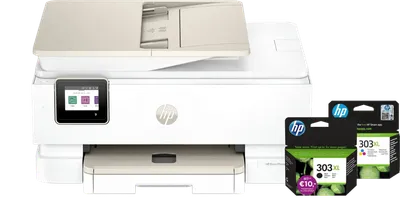 HP Envy Photo 7934 Multifunktionsdrucker + 1 schwarze XL-Patrone + 1 Farbpatrone