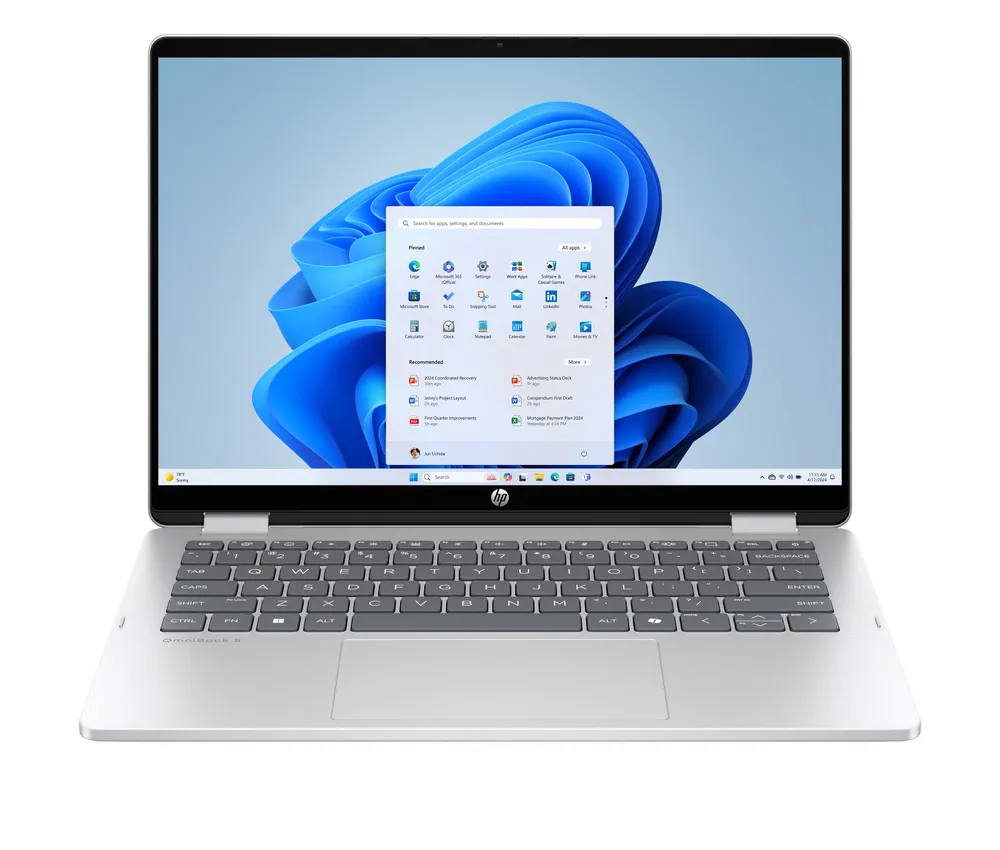 HP OmniBook 5 Flip Convertible Notebook (35,6 cm/14 Zoll, Intel Core i5 1334U, Iris Xe Graphics, 8 GB, 512 GB SSD)
