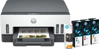 HP Smart Tank 7005 + 1 Satz Reservetintenflaschen
