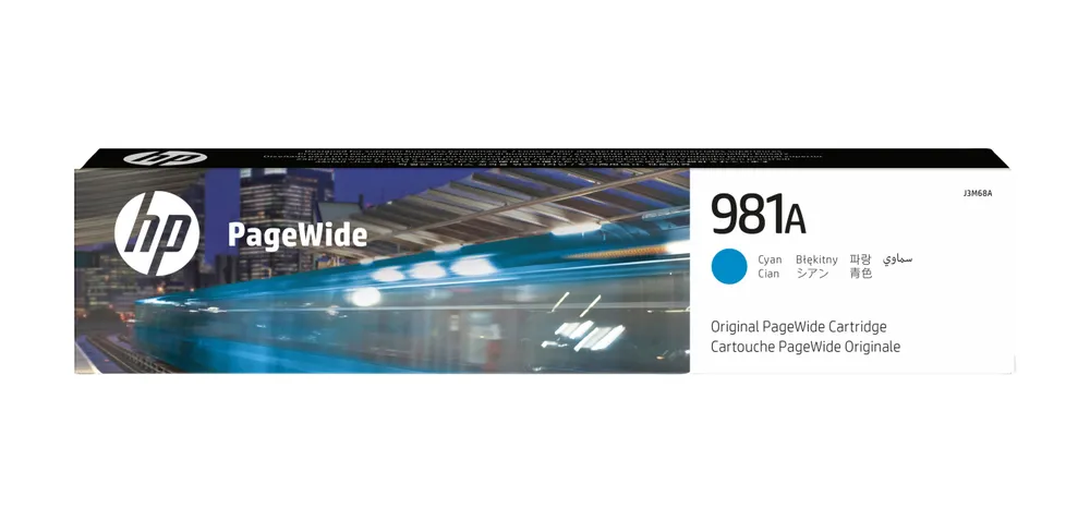 HP 981A Cyan Original PageWide Cartridge Druckerpatrone 1 Stück(e) Standardertrag