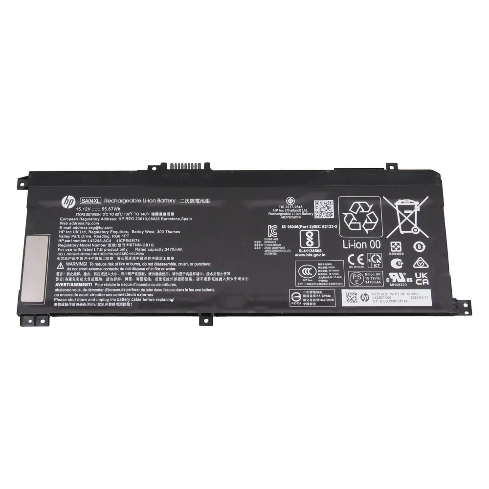 HP PR SDI496080D 3.615Ah (3615 mAh)